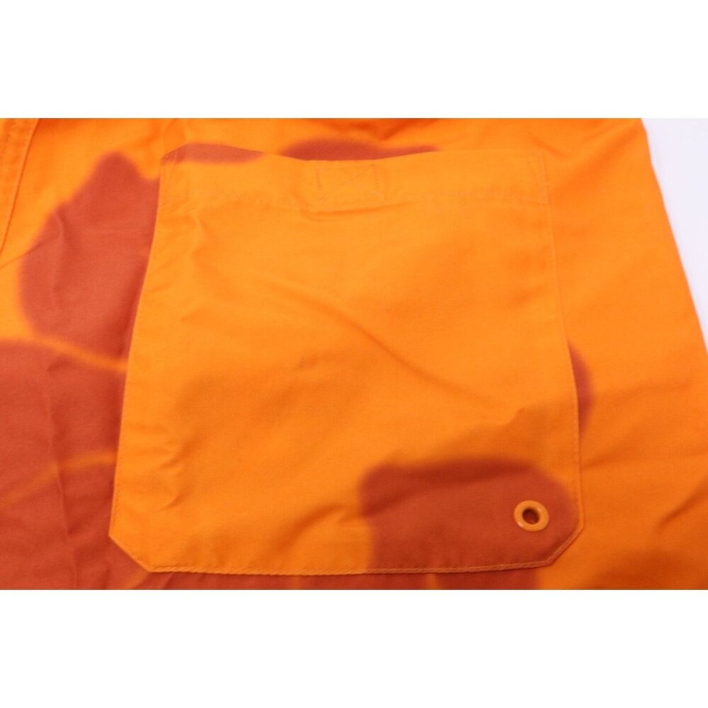 Chaps Swimwear Mens M Orange Trunks Aloha Hawaiian Swim Board Shorts Lined VTG - Picture 6 of 10